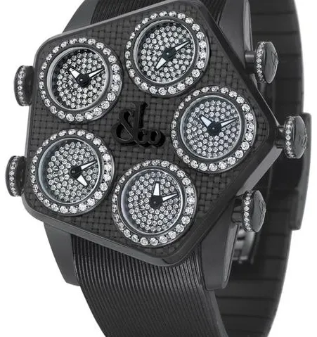 Jacob & Co. Five Time Zone GL3-24 47mm Steel Pave 1