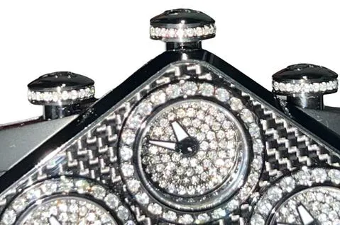 Jacob & Co. Five Time Zone GL3-24 47mm Steel Pave 5