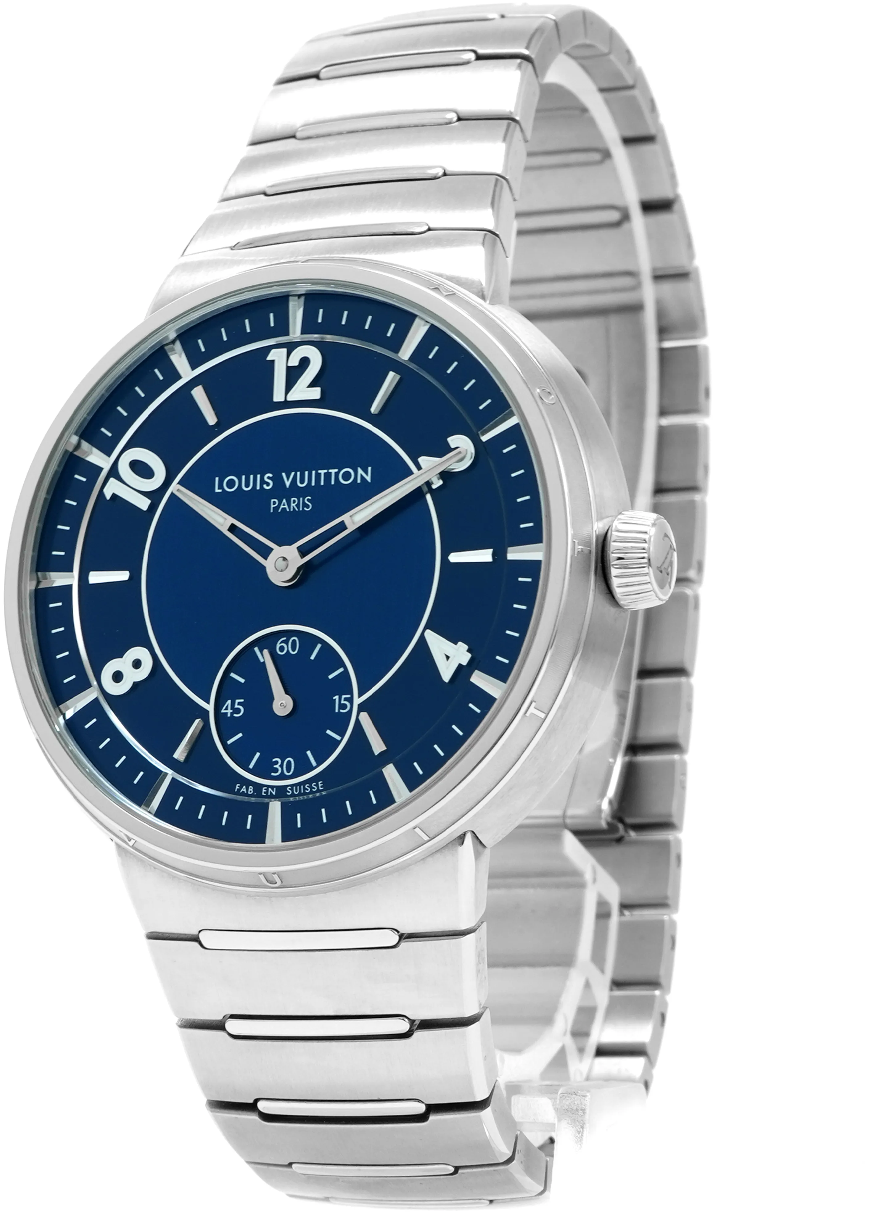 Louis Vuitton Tambour W1ST20 40mm Stainless steel Blue 5