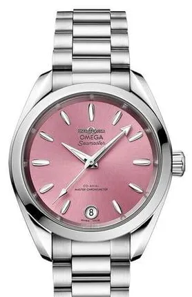 Omega Aqua Terra 220.10.34.20.10.003 34mm Stainless steel Pink