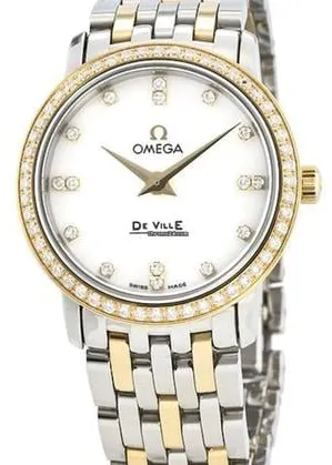 Omega De Ville 413.25.27.60.55.001 27mm Yellow gold and Stainless steel White