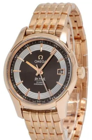 Omega De Ville 431.60.41.21.13.001 41mm Rose gold Brown