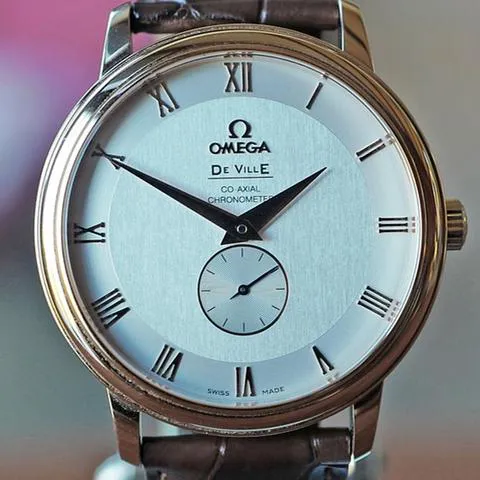 Omega De Ville 4614.30.02 39mm Rose gold Silver