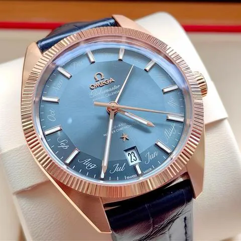 Omega Globemaster 130.53.41.22.03.001 41mm Rose gold Blue