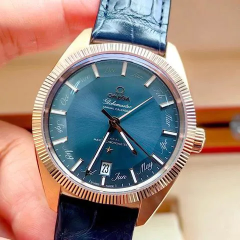 Omega Globemaster 130.53.41.22.03.001 41mm Rose gold Blue 2