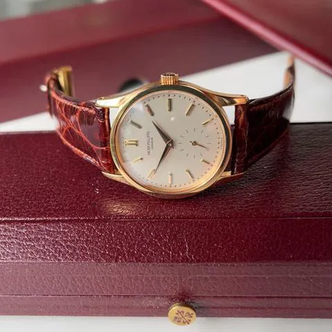 Patek Philippe Calatrava 3796 31mm Rose gold White 7