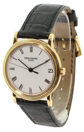 Patek Philippe Calatrava 3802/200 33mm Yellow gold White 1