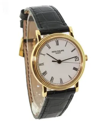 Patek Philippe Calatrava 3802/200 33mm Yellow gold White 2