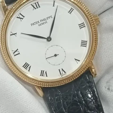 Patek Philippe Calatrava 3919J 33mm Yellow gold White 4