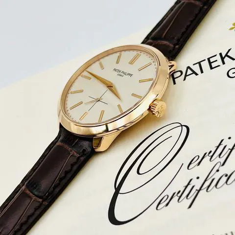 Patek Philippe Calatrava 5123R-001 38mm Rose gold Silver 2