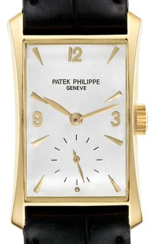 Patek Philippe Hour Glass 2468 23mm Yellow gold Silver