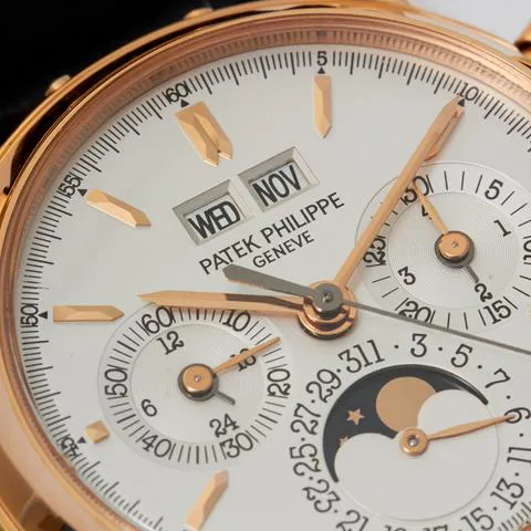 Patek Philippe Perpetual Calendar Chronograph 3970ER 36mm Rose gold Silver 10