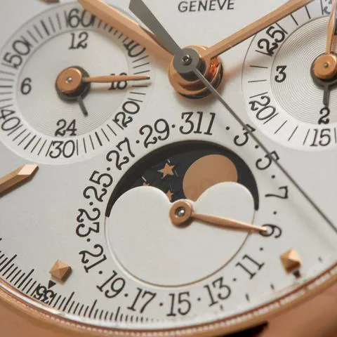 Patek Philippe Perpetual Calendar Chronograph 3970ER 36mm Rose gold Silver 11