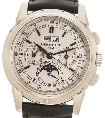 Patek Philippe Perpetual Calendar Chronograph 5970G-001 40mm White gold Silver