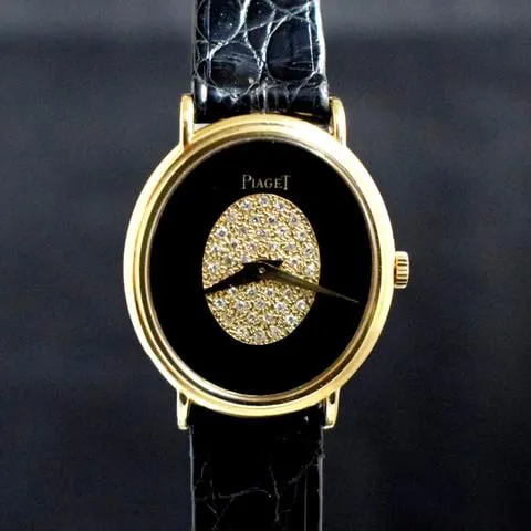 Piaget 9822 24mm Yellow gold Black 1