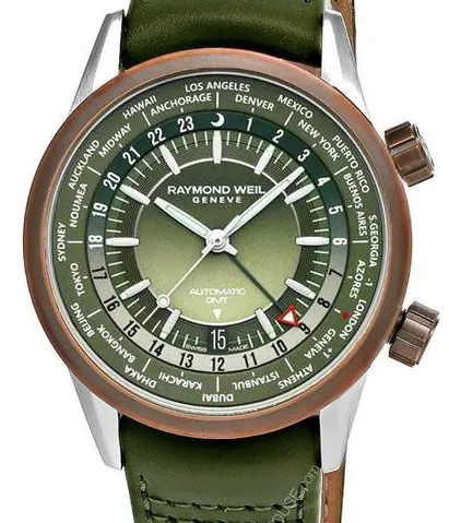 Raymond Weil Freelancer 2765-SBC-52001 41mm Stainless steel Green