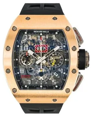 Richard Mille RM 011 RM-011-FM 50mm Rose gold Skeletonized