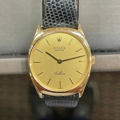 Rolex Cellini 4129 25mm Yellow gold Champagne