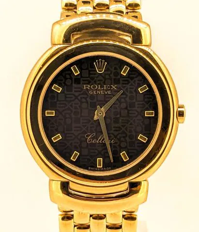 Rolex Cellini 6622 33mm Yellow gold Black