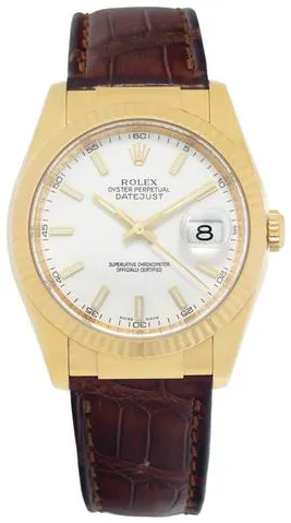 Rolex Datejust 116138 36mm Yellow gold White