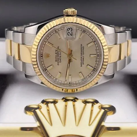 Rolex Datejust 31 178273 31mm Yellow gold and Stainless steel Silver