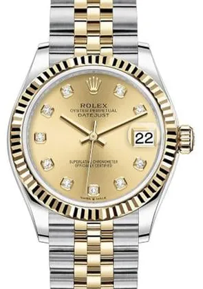 Rolex Datejust 31 278273 31mm Yellow gold and Stainless steel Champagne