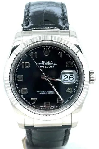 Rolex Datejust 36 116139 36mm White gold Black