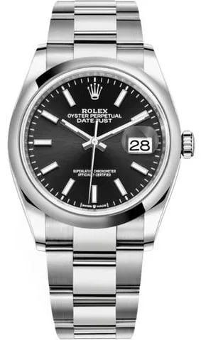 Rolex Datejust 36 126200 36mm Stainless steel Black