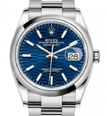 Rolex Datejust 36 126200 36mm Stainless steel Blue