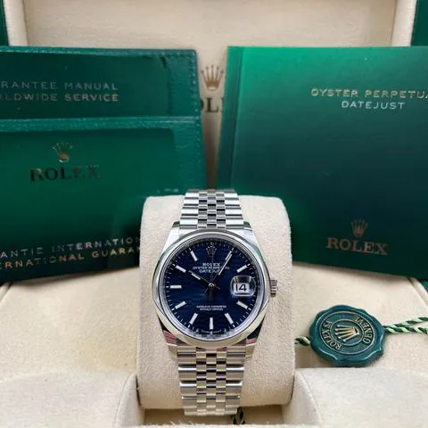 Rolex Datejust 36 126200 36mm Stainless steel Blue