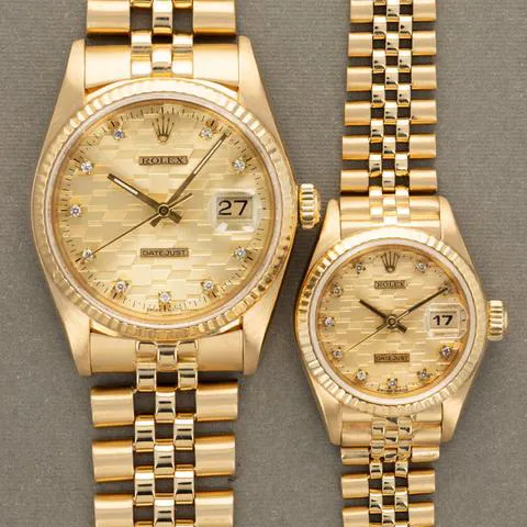 Rolex Datejust 36 16018 36mm Yellow gold Gold(solid)