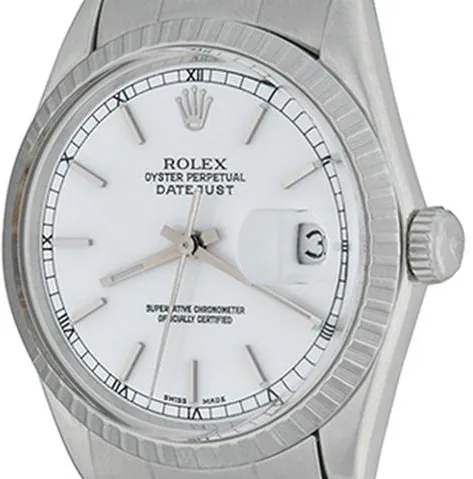 Rolex Datejust 36 16030 36mm Steel White