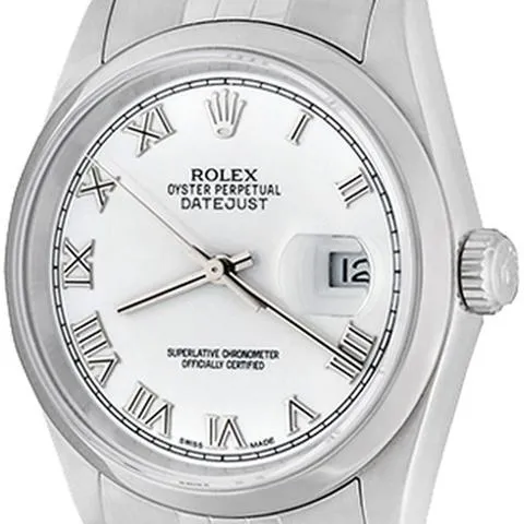 Rolex Datejust 36 16200 36mm Stainless steel White