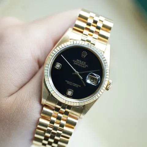 Rolex Datejust 36 16238 36mm Yellow gold Black 8