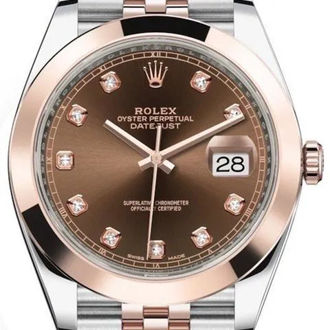 Rolex Datejust 41 126301 41mm Rose gold Brown