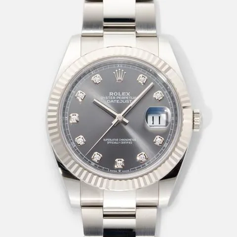 Rolex Datejust 41 126334-0006 41mm White gold and Oystersteel Gray