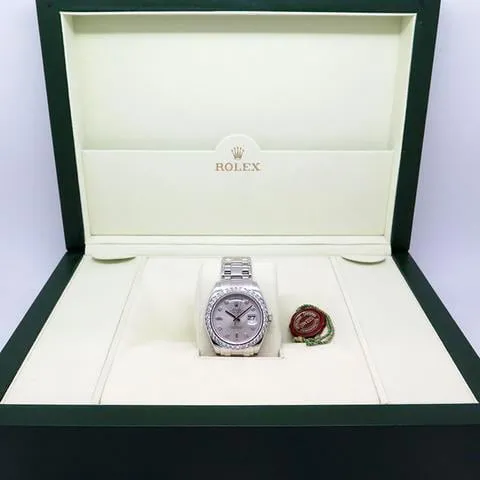 Rolex Day-Date 18946 39mm Platinum Silver 1