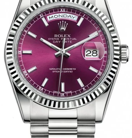 Rolex Day-Date 36 118239 36mm White gold Cherry