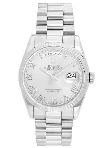 Rolex Day-Date 36 118239 36mm White gold Gray