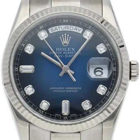 Rolex Day-Date 36 118239A 36mm White gold Blue