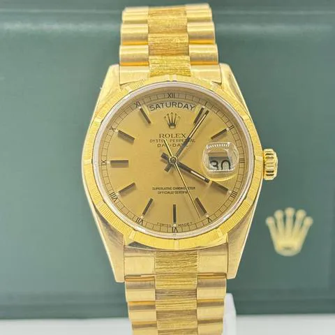 Rolex Day-Date 36 18078 36mm Yellow gold Brown