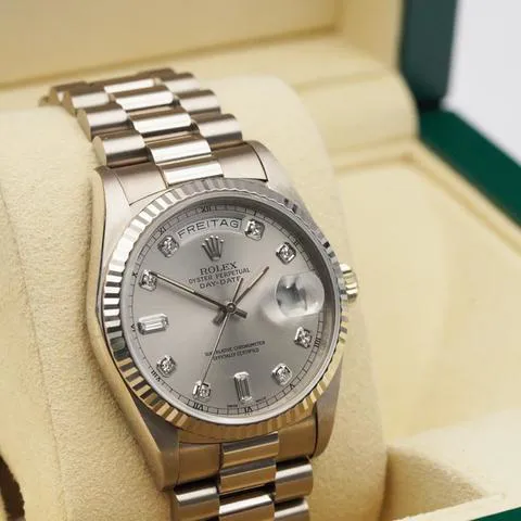 Rolex Day-Date 36 18239 36mm White gold Silver 3