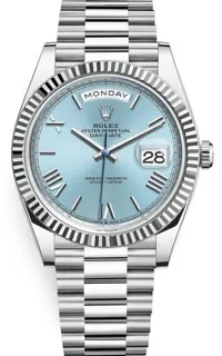 Rolex Day-Date 40 228236 40mm Platinum Blue