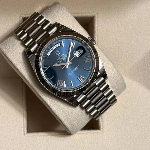 Rolex Day-Date 40 228239 40mm White gold Blue