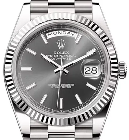 Rolex Day-Date 40 228239 40mm White gold Gray