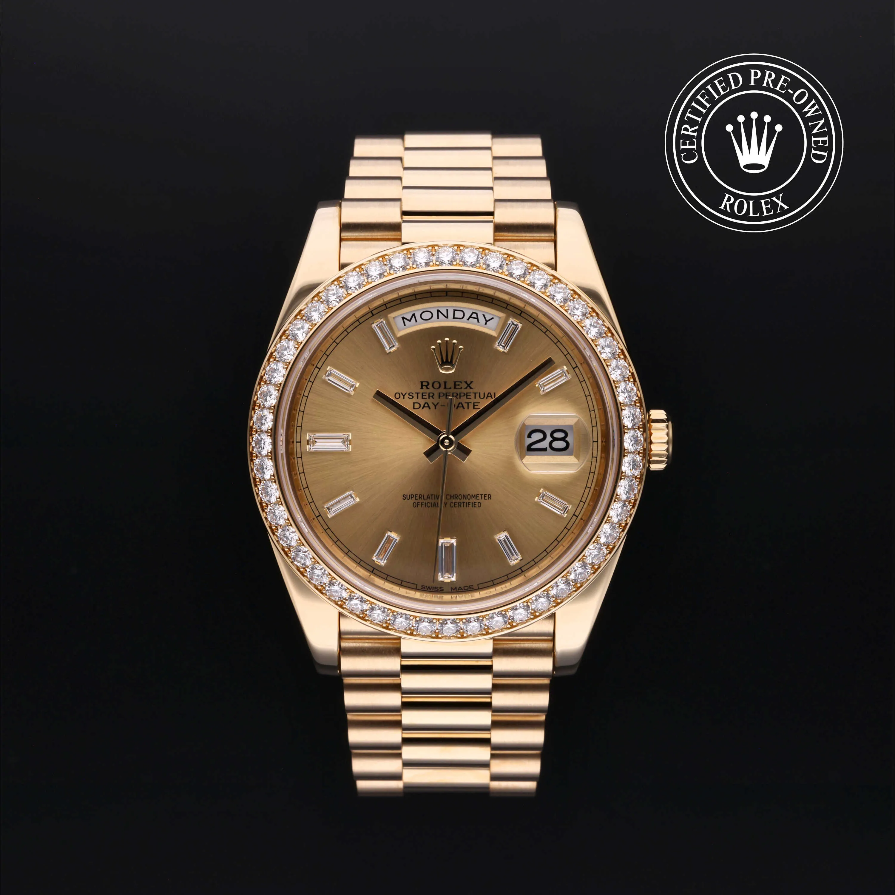 Rolex Day-Date 40 228348RBR 40mm Yellow gold Champagne