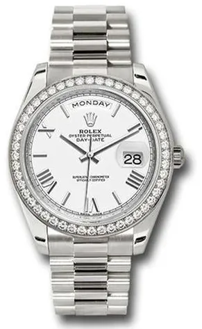 Rolex Day-Date 40 228349RBR 40mm White gold White