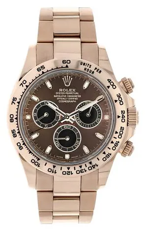 Rolex Daytona 116505 40mm Rose gold Brown