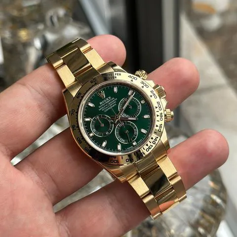 Rolex Daytona 116508 40mm Yellow gold Green