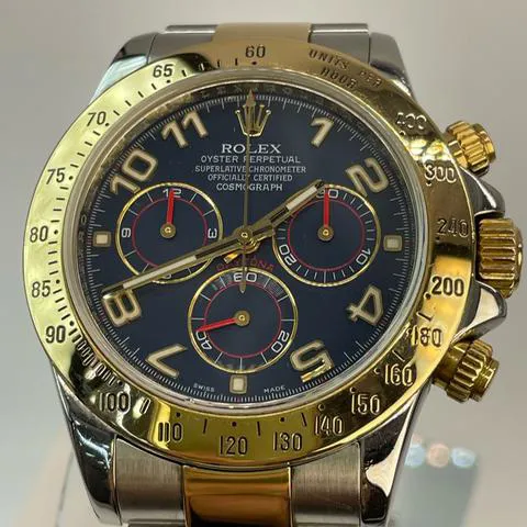 Rolex Daytona 116523 40mm Yellow gold and Stainless steel Blue